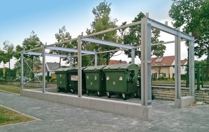 Mülltonnenüberdachung Carport von Metallbau Hofmann